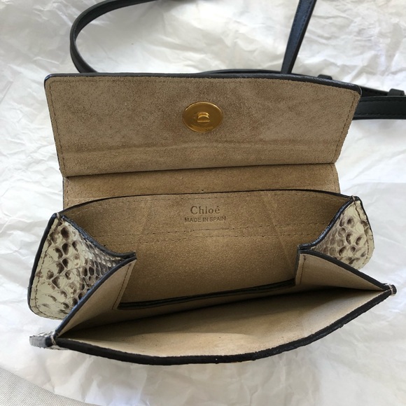 Chloe Python Mini Faye Bag - Picture 7 of 8